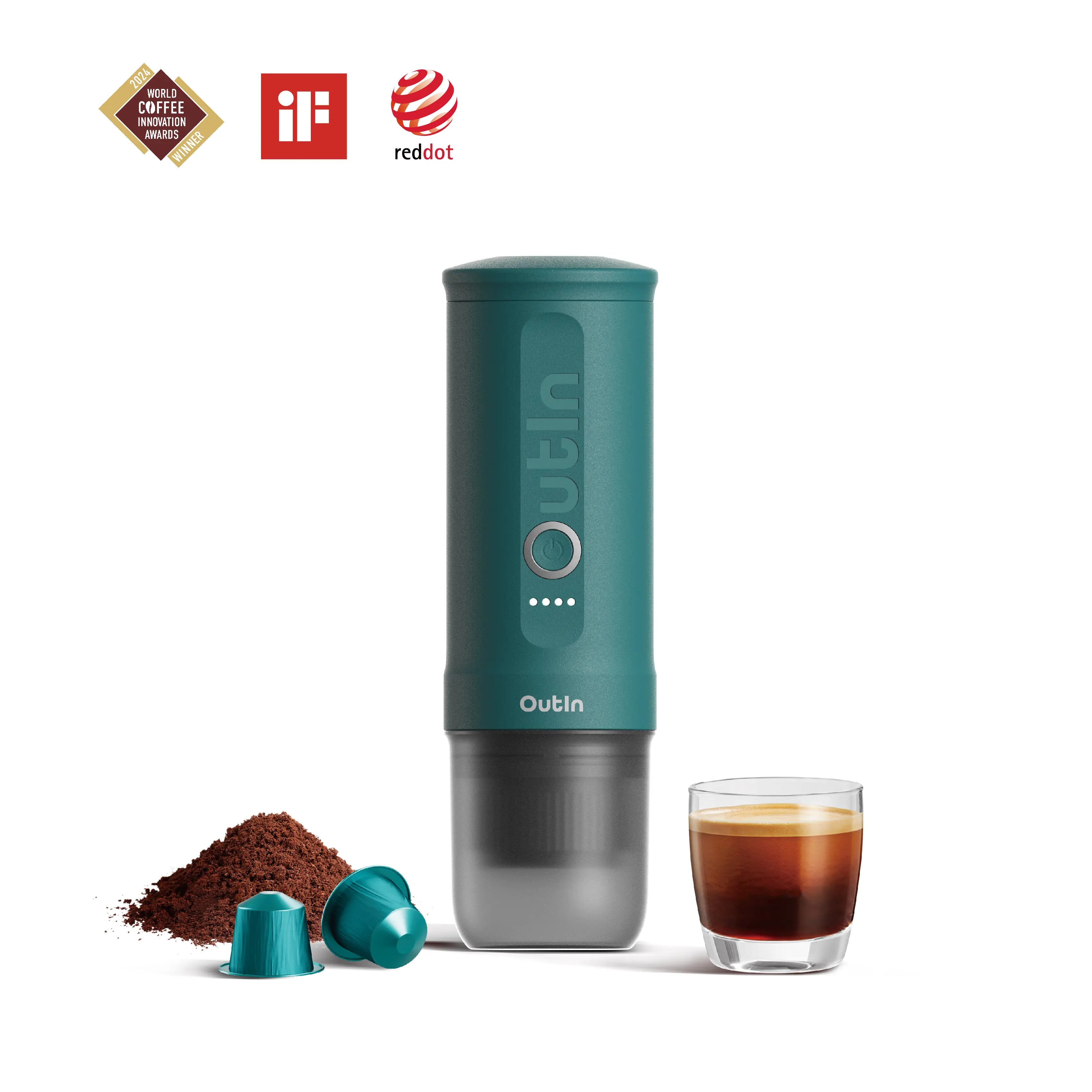 Nano Machine à espresso portable (Bleu sarcelle OutIn)