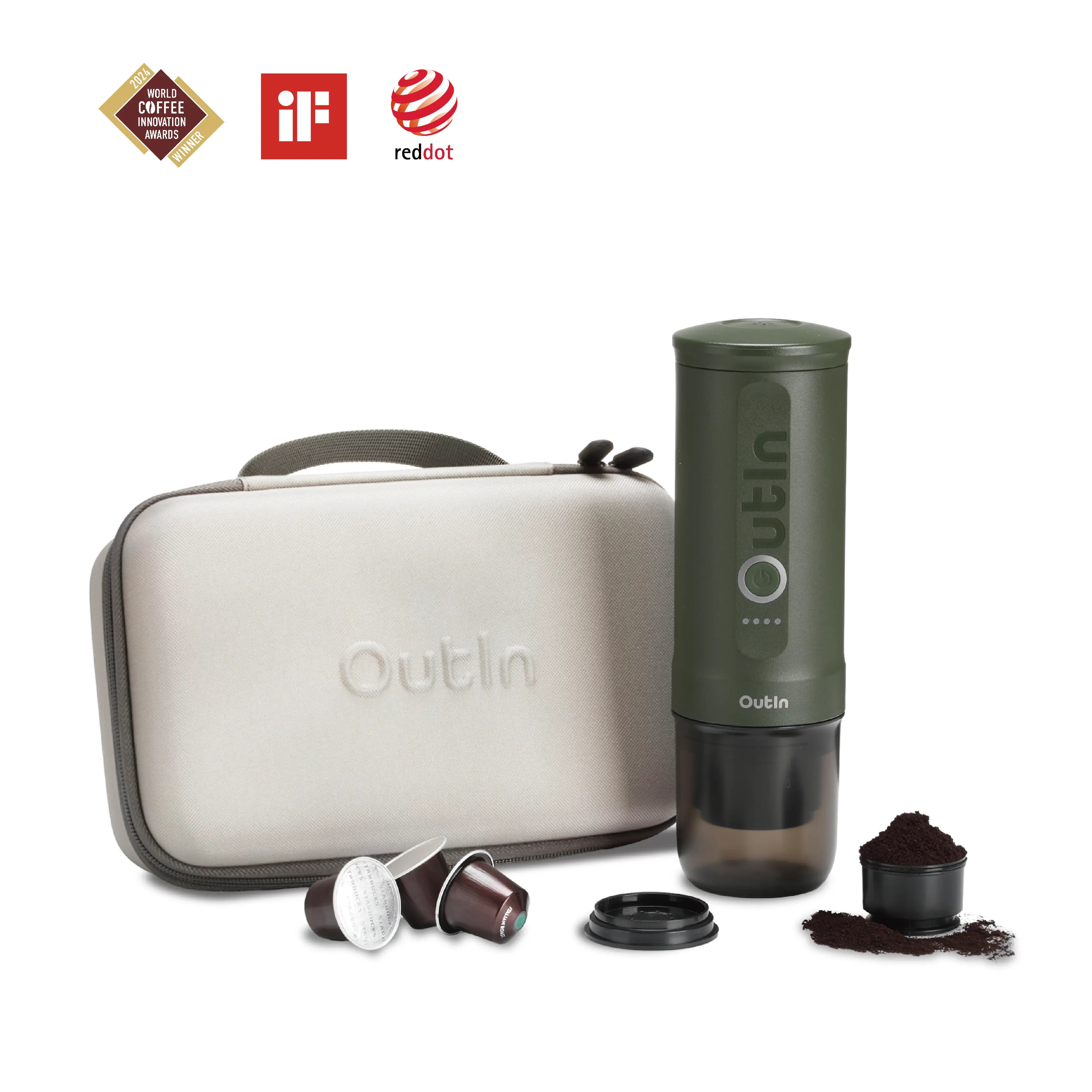 Coffret cadeau espresso Voyager (Vert forêt)